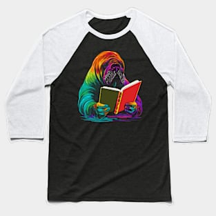 Walrus Reads Book Baseball T-Shirt